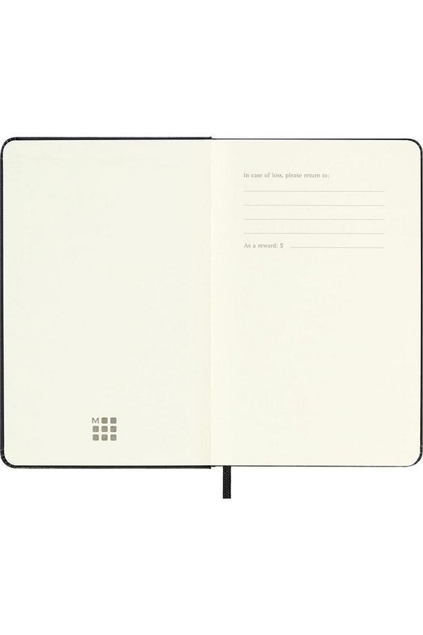 Çizgisiz Siyah Defter Cep Boy Sert Kapak - 4