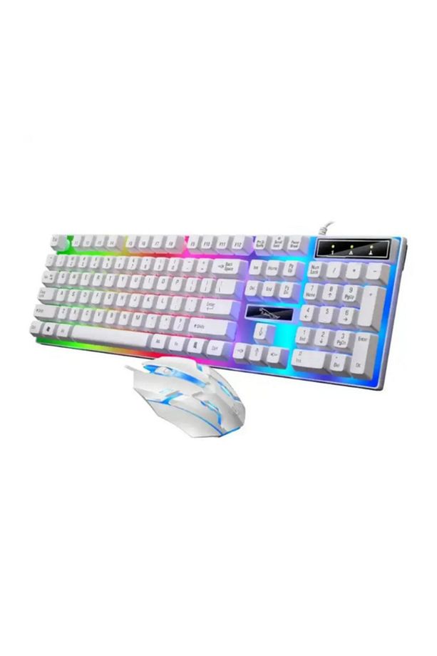 Kablolu Usb Gaming Oyuncu Klavye Mouse Set Türkçe Q Klavye Multi Fonksiyonlu Reinbow Aydınlatmalı - 1