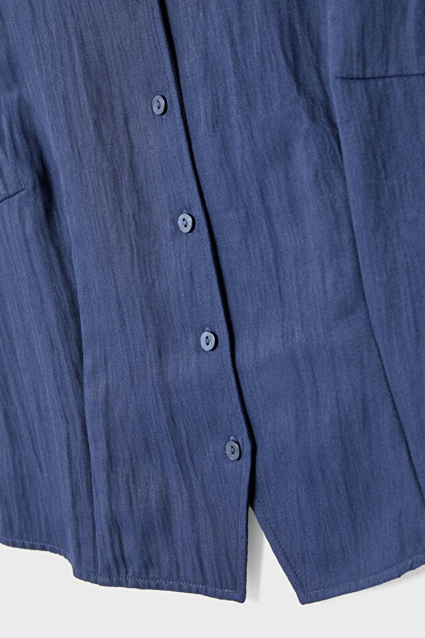 Düğmeli dokulu üst - 9