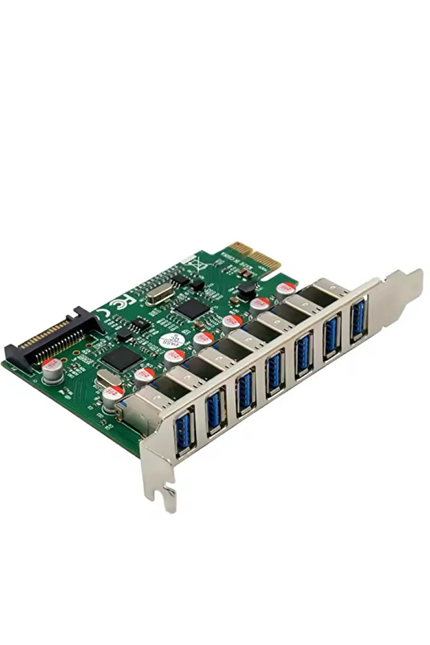 3127 Pci-E Express 7 Port USB 3.0 Kart Hub Çoklayıcı Çoğaltıcı - 3