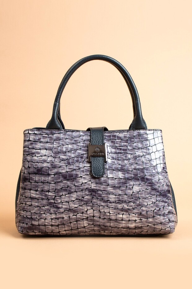 Handmade Italian Style 100% Real Genuine Leather Women's Long Strap Handbag - Vostro20213