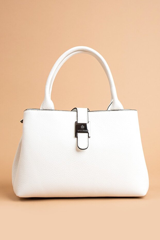 Handmade Italian Style 100% Real Genuine Leather Women's Long Strap Handbag - Vostro20213