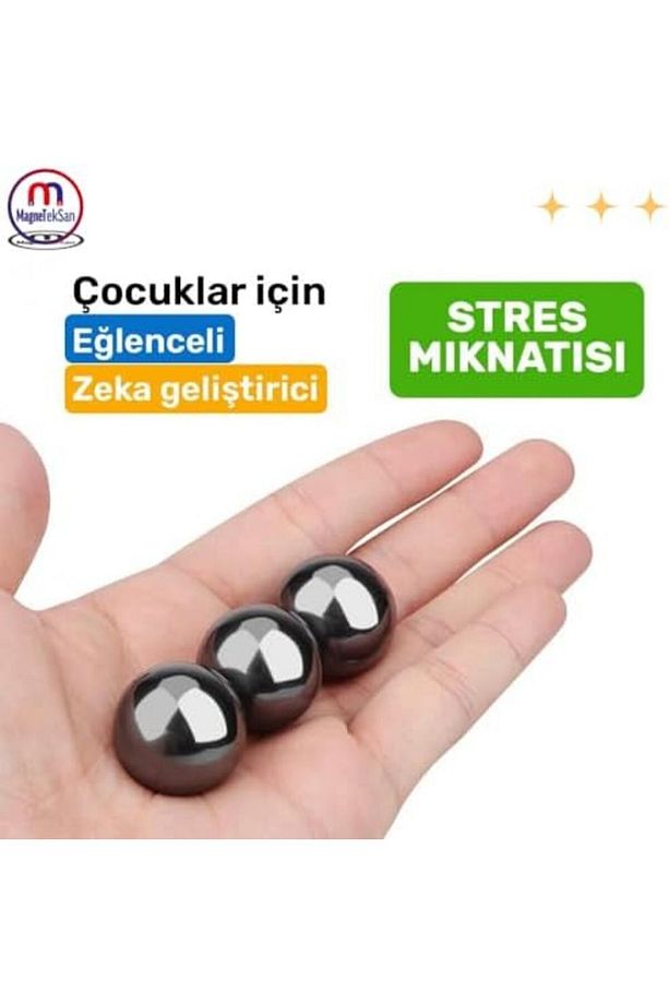 mazzıdağ Top, Manyetik Stres Topu, Ø20 mm Stres Mıknatısı, Küre Mıknatıs (10 Adet) new stor - 2