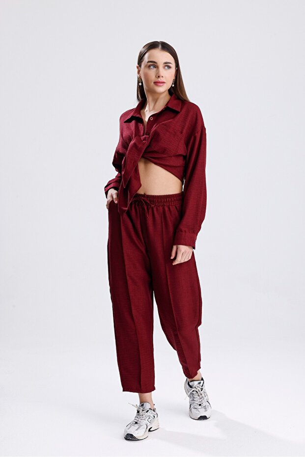 Linen Fabric Trouser Suit