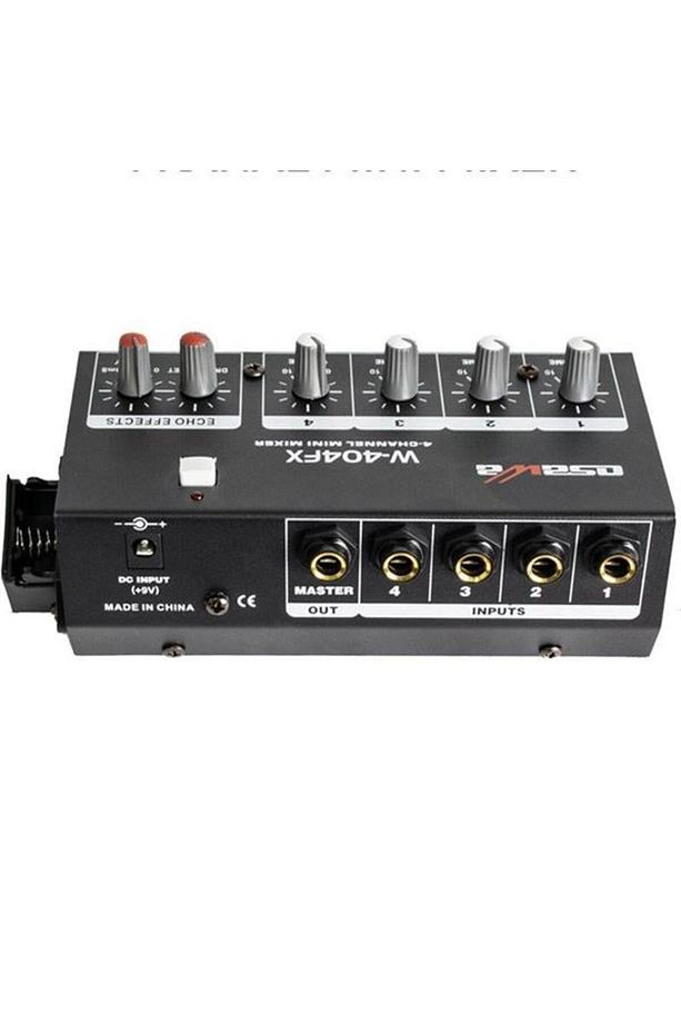 Osawa Mikrofon Giriş-1 Line Çıkış Eko’Lu 4 Kanal 20 Db Adaptörlü Mini Mikrofon Çoğaltıcı W-404Fx - 2