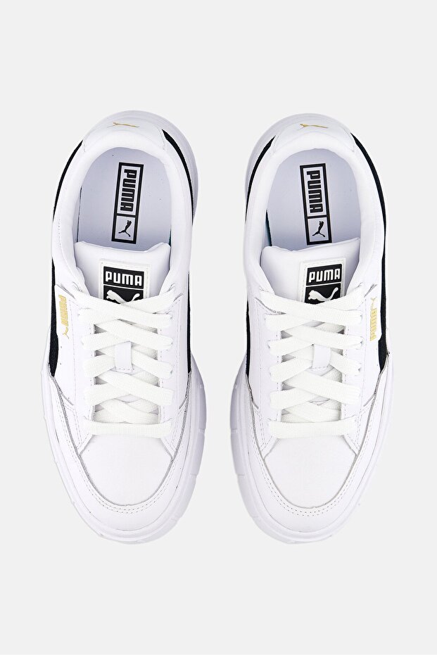Women Mayze Stack Lace Up Outdoor Shoes, White - 3