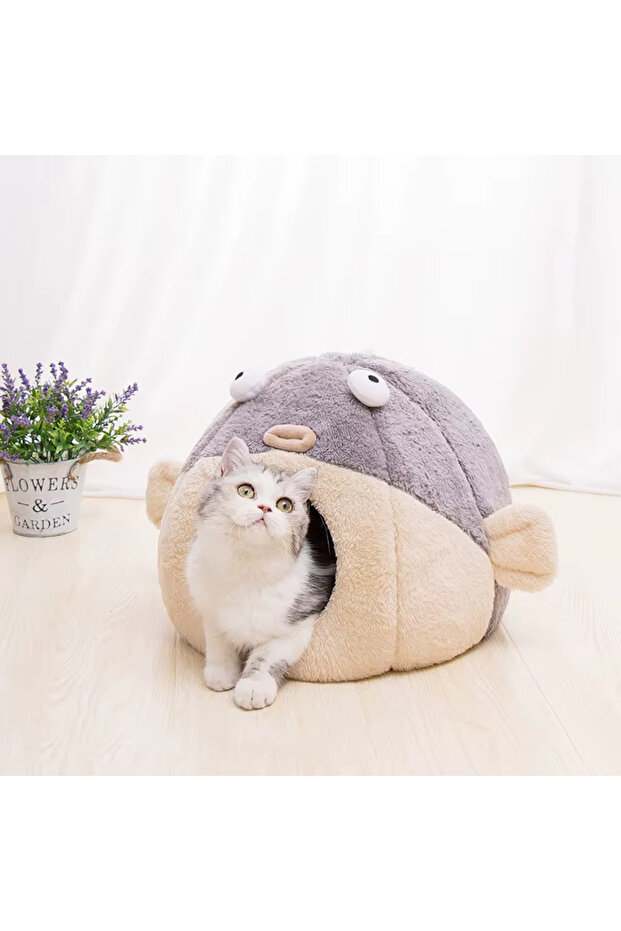 سرير حيوانات أليفة ناعم وسط - 1