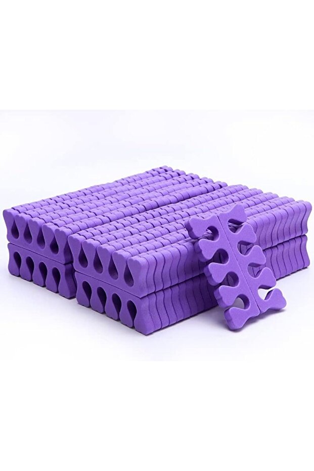 200pcs /100 Pairs Toe Separators Finger Foot Sponge Soft Gel Purple