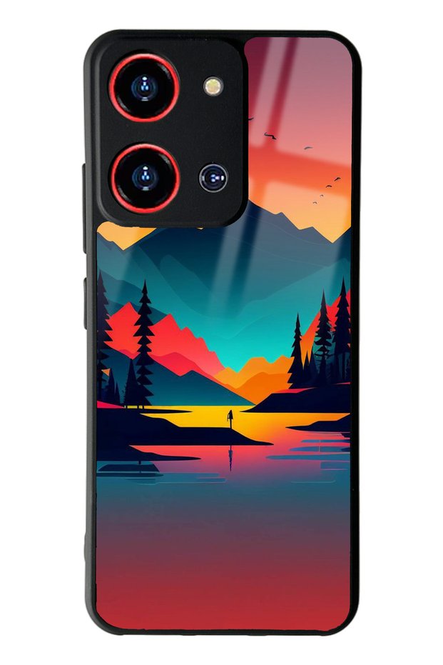 غلاف هاتف لامع بتصميم غروب الشمس من Reeder S19 Max Pro S Zoom
