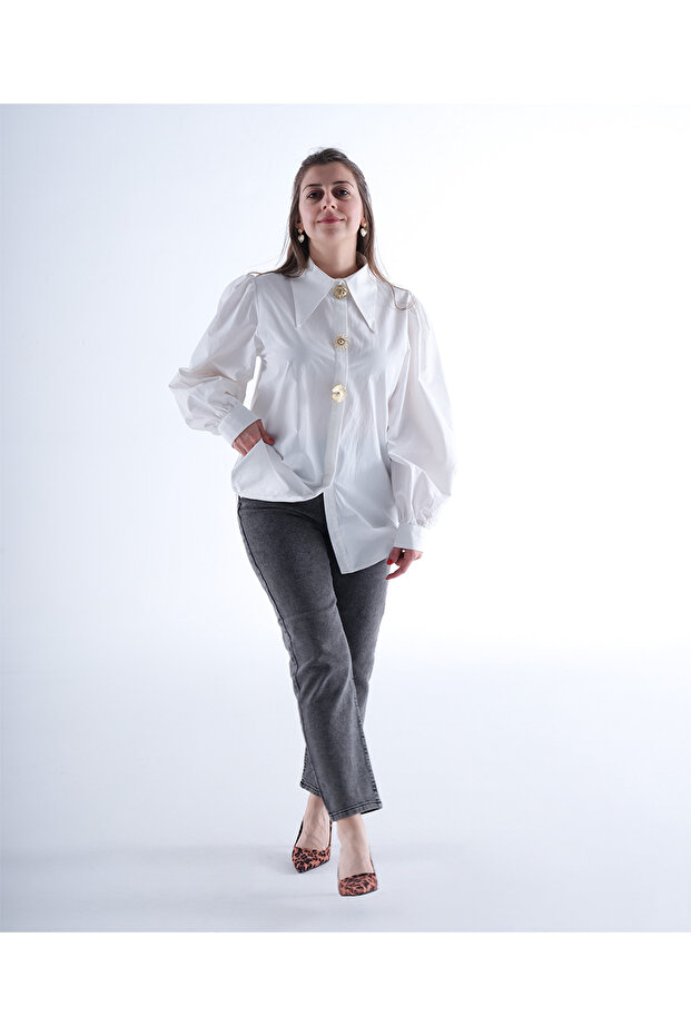 Broşlu Gömlek - 3
