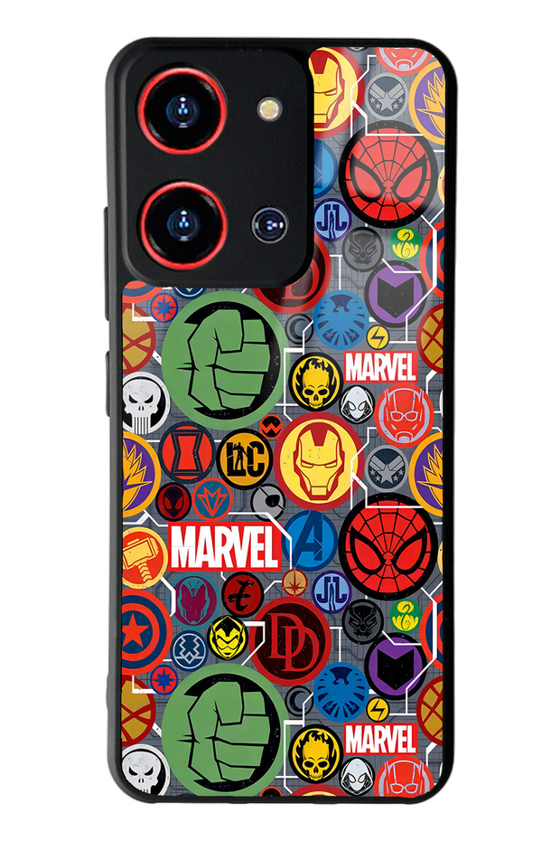 غلاف هاتف لامع بتصميم وجه Marvel S19 Max Pro S Zoom من Reeder
