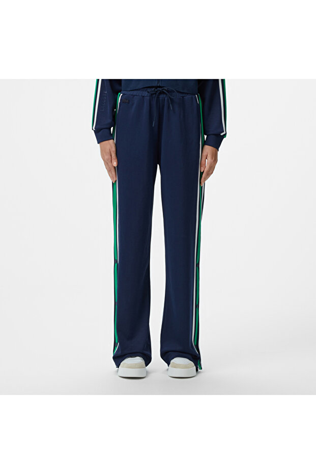 Kadın Relaxed Fit Renk Bloklu Lacivert Eşofman Altı - 2