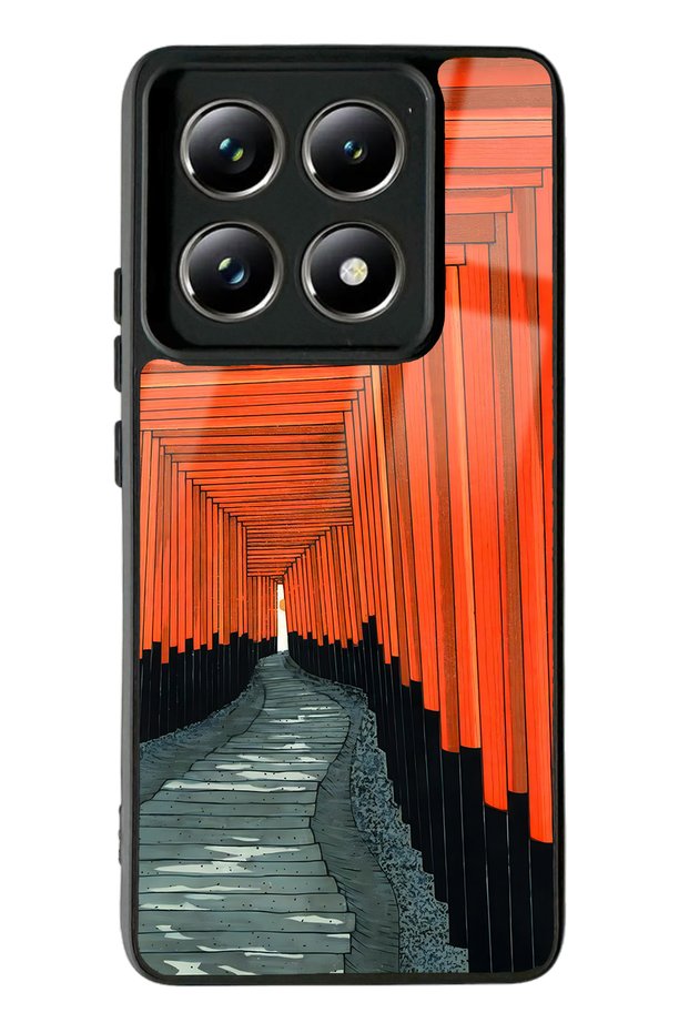 Xiaomi Mi 14 t Pro Glossy Phone Case with Pastel Windows Design