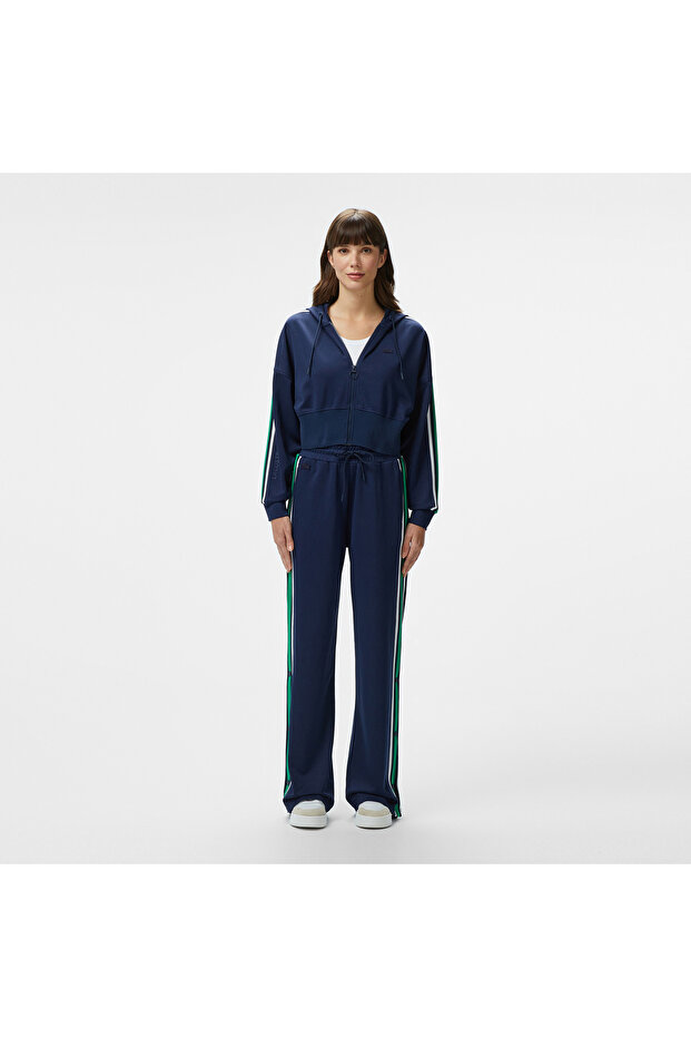 Kadın Relaxed Fit Renk Bloklu Lacivert Eşofman Altı - 1