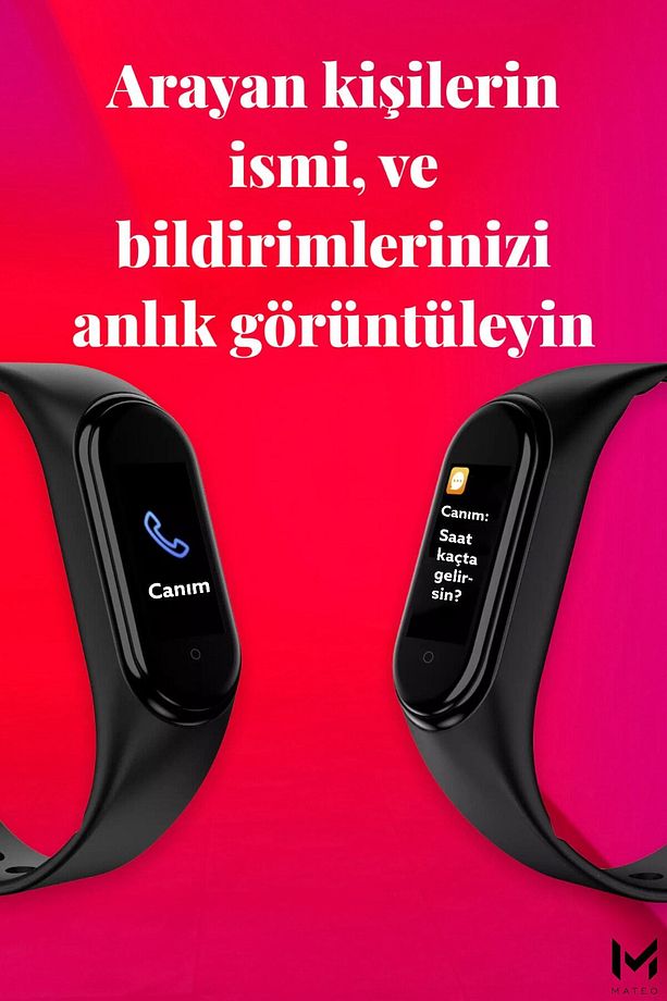 M6 Akıllı Bileklik 2025 | Renkli Ekranlı Akıllı Saat | Bluetooth | iOS Android Uyumlu | Adım Sayar - 4