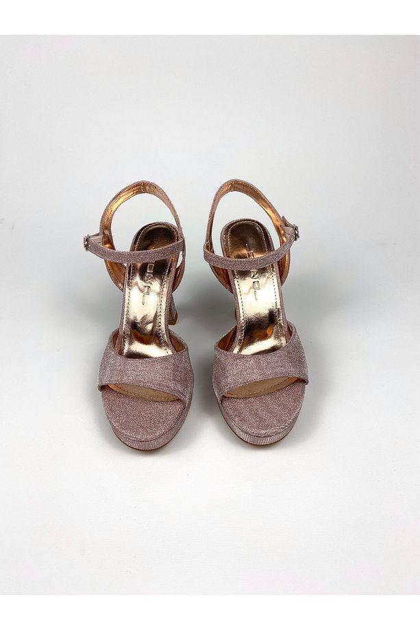 Rose simli 11 cm platform topuklu ayakkabı - 5