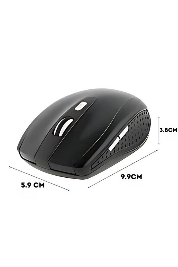Kablosuz Sessiz Mouse – DPI Tuşlu, Yan Tuşlu, Ergonomik, iOS/Android Uyumlu, USB Dongle - 3