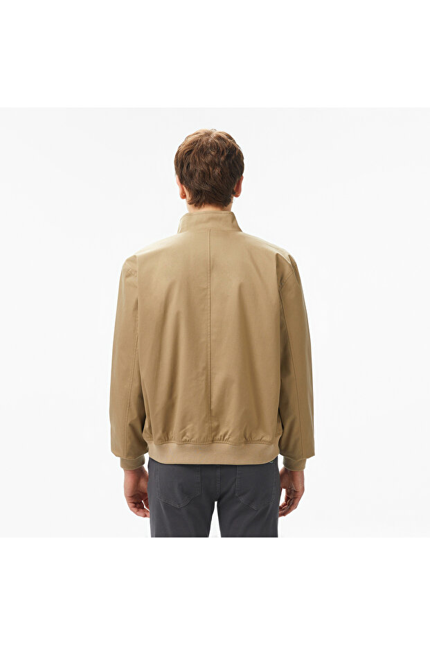 Erkek Regular Fit Dik Yaka Bej Yağmurluk - 2