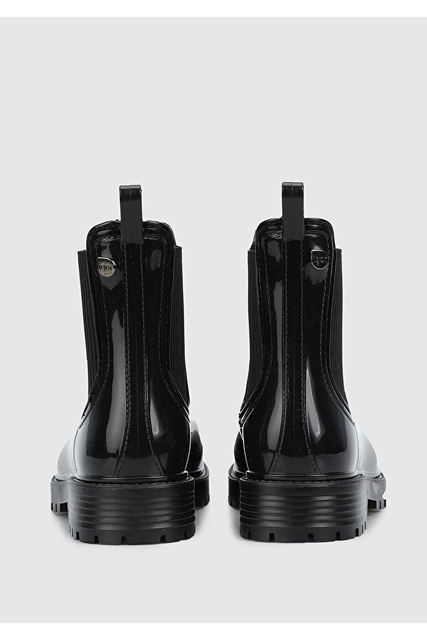 Siyah Kadın Yağmur Botu - 4