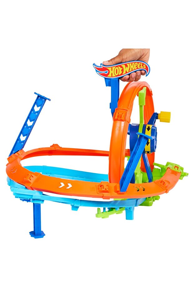 Hot Wheel Stunt Tracks Quick Launch Loop Race - 3