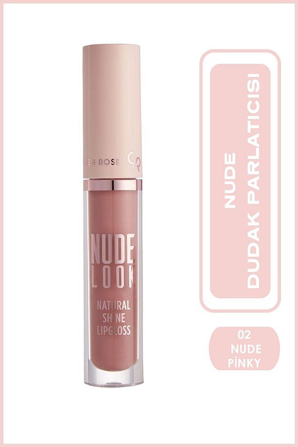 Nude Look Natural Shine Lipgloss 02 Pinky Nude Dudak Parlatıcısı 4,5 ml - 1