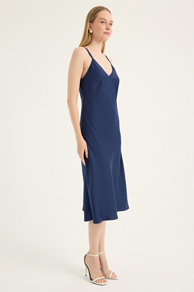 İkili Askılı Elbise - 3