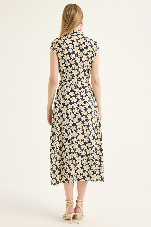 Rochie cu model violet - 5