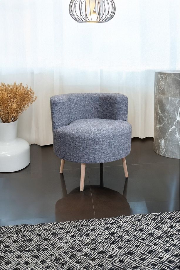Çay Seti Tekli Koltuk, Berjer (salon, Balkon, Ofis) Gri - 1