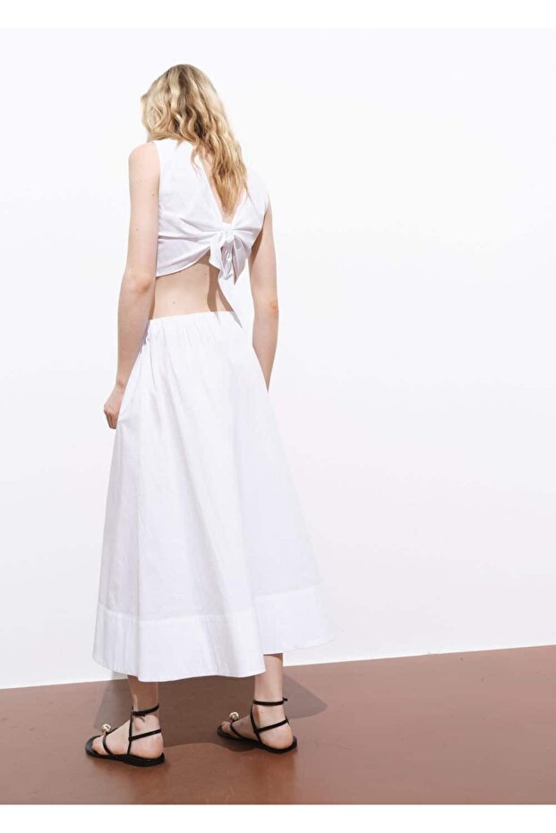 Evaze pamuklu etek - 4