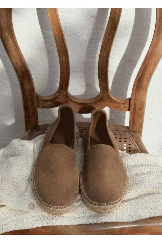 Jüt süet deri espadril - 2