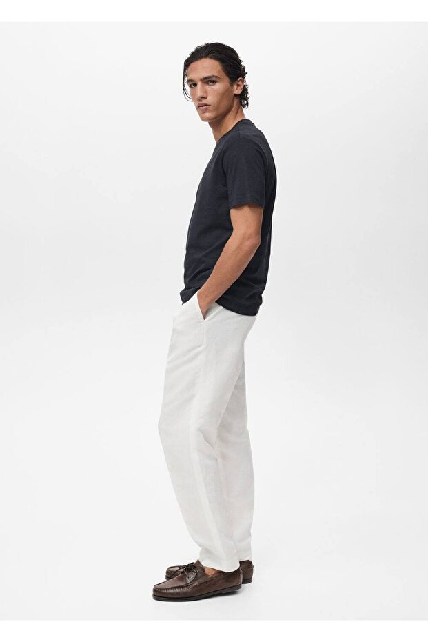 V yakalı tişört - 5