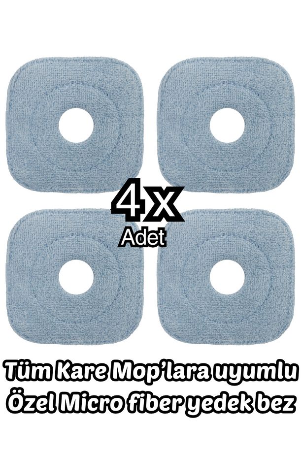 Wondero 4lü bez , 4 Lü yedek bez , Kare mop bezi - 1