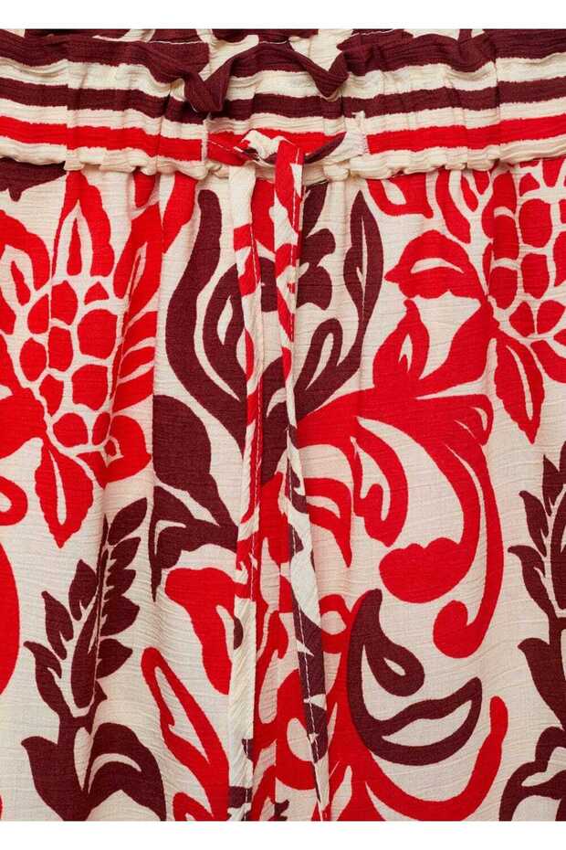 Çiçekli pantolon - 8