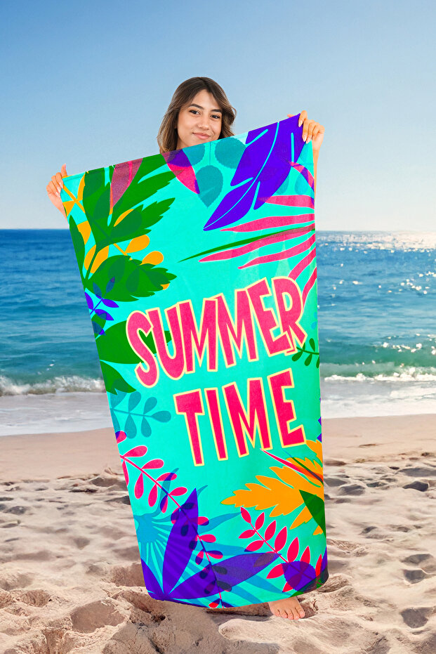 Printed Beach Towel - 1
