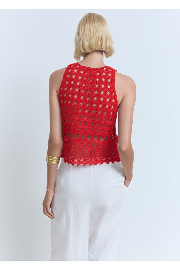 Kroşe triko bluz - 4