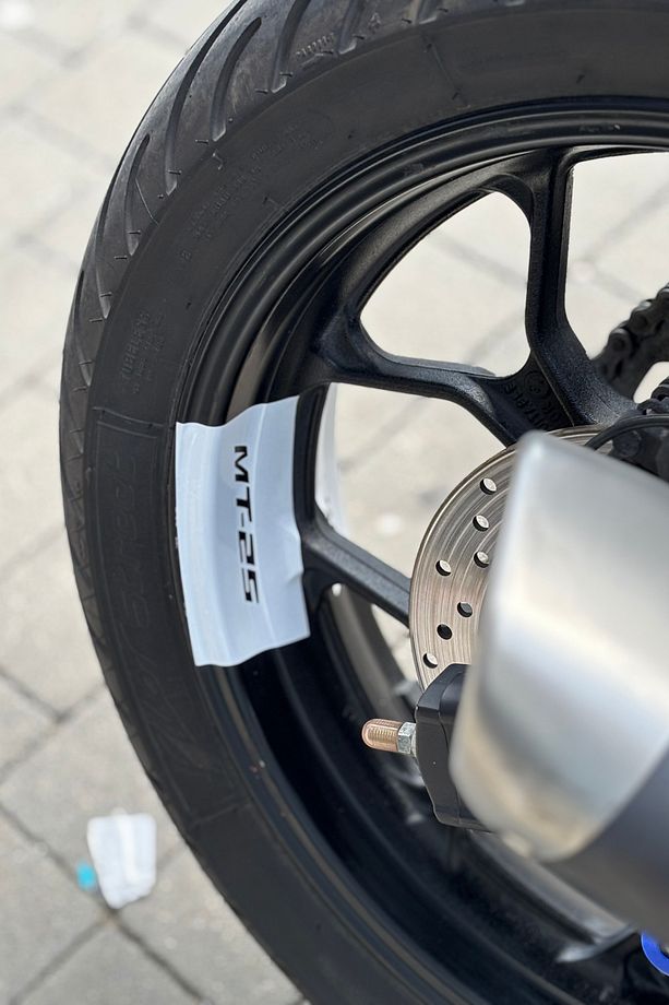 Yamaha MT-25 için Jant Detay Sticker (1 ADET ÜRÜN GÖNDERİLİR) - 2
