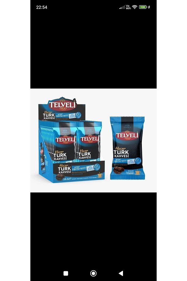 TELVELİ HAZIR TÜRK KAHVESİ ORTA(AZ ŞEKERLİ) 9 gr 6KUTU * 10 ADET = 60 ADET TEK İÇİMLİK BARDAK - 3