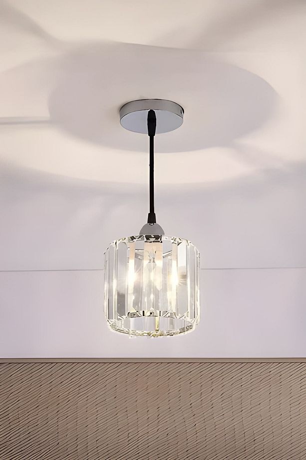 Lüx Kristal Modern Krom Tekli avize - 1