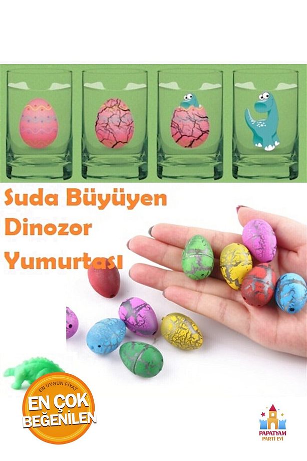 Oyuncak Dinazor Yumurtası Suda Büyüyen Dinazor Yumurtası Küçük Boy 4 Adet - 4
