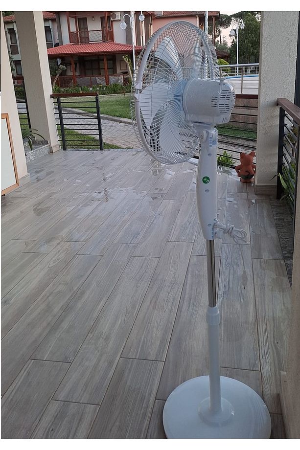 Ayaklı Beyaz Vantilatör 55 Wat 5 Pervane Sessiz Simit Ayaklı Sağ Sol Dönme Fonksiyonlu 55w - 7