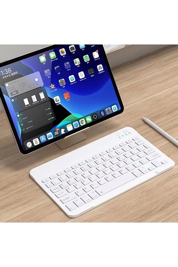 Ipad 11. Nesil A16 11" 2025 Tablet İçin Uyumlu Slim Şarjlı Türkçe Bluetooth Klavye ve Mouse Seti - 6