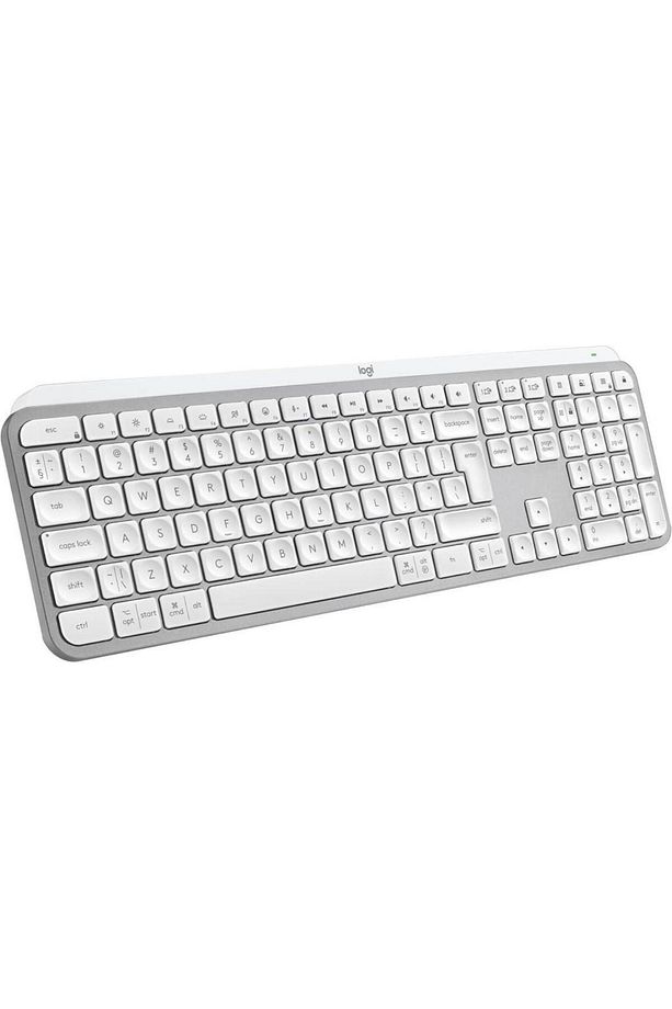 MX Keys S Aydınlatmalı Kablosuz İngilizce Q Klavye Beyaz - 1