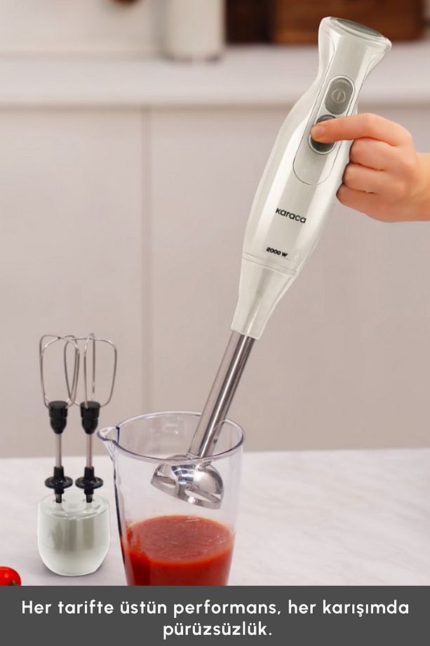 Pro Multimax 6 in 1 Çok Amaçlı Mutfak Robotu/Blender Seti Iconic Beige - 7