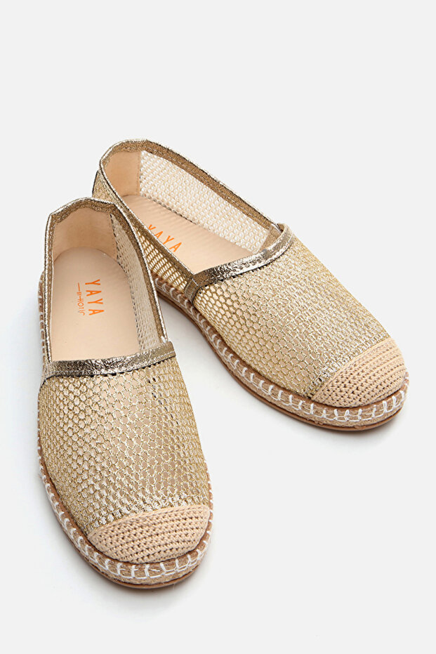 Goldene Damen-Espadrille 01AYY 306120 A540 - 3