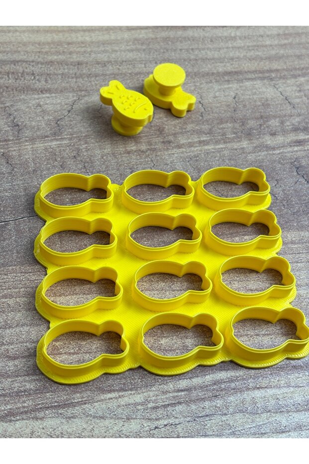 قالب بسكويت نسخة جديدة مطبوعة بنمط تكسير السمك كبير الحجم - 2