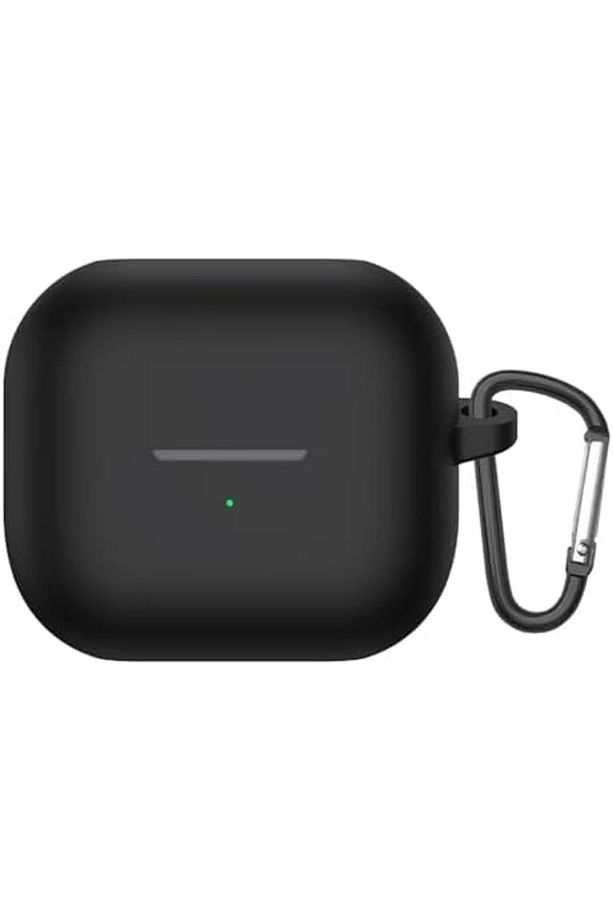 nffashopm Galaxy Buds 3 Kılıf Askılı Mat Silikon Siyah [Galaxy Buds 3 ile Uyumlu Kılıf - Siyah - 3