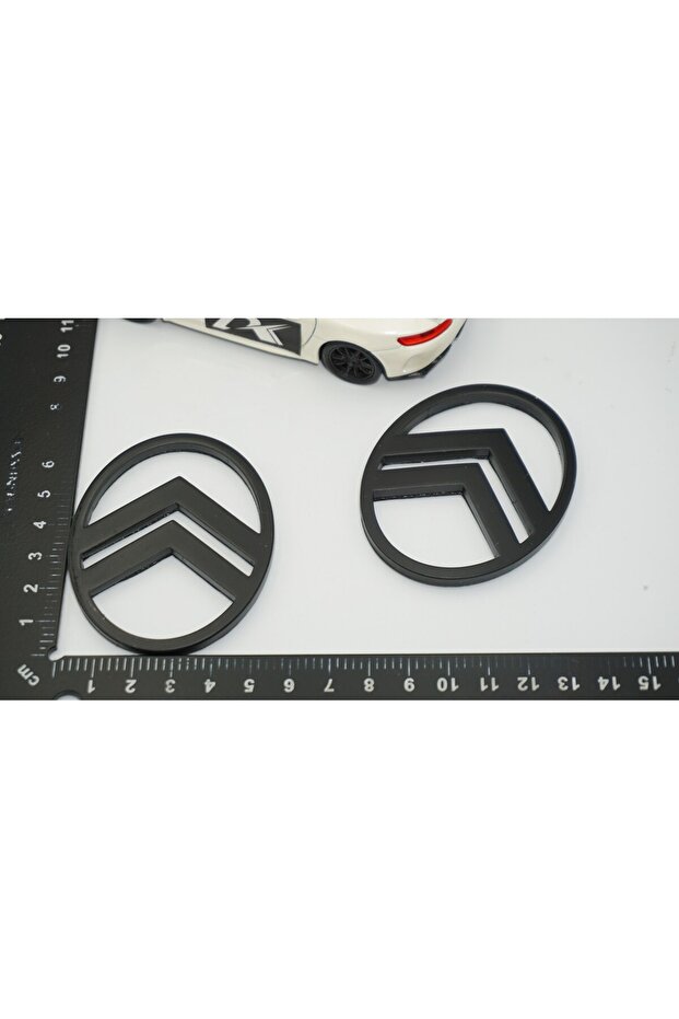 DK Tuning Citroen C3 C4 C5 C6 Mat Siyah ABS Yan Kanatlar Logo Arma Seti ...