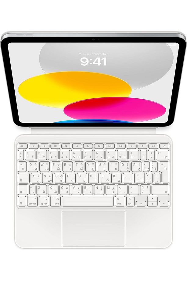 nffashopm Magic Keyboard Folio: iPad (A16) ve iPad (10. nesil) için Klavye ve Kılıf, Çıkarılab - 1