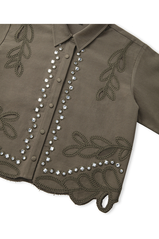 Kontrast aksesuarlı ceket - 4