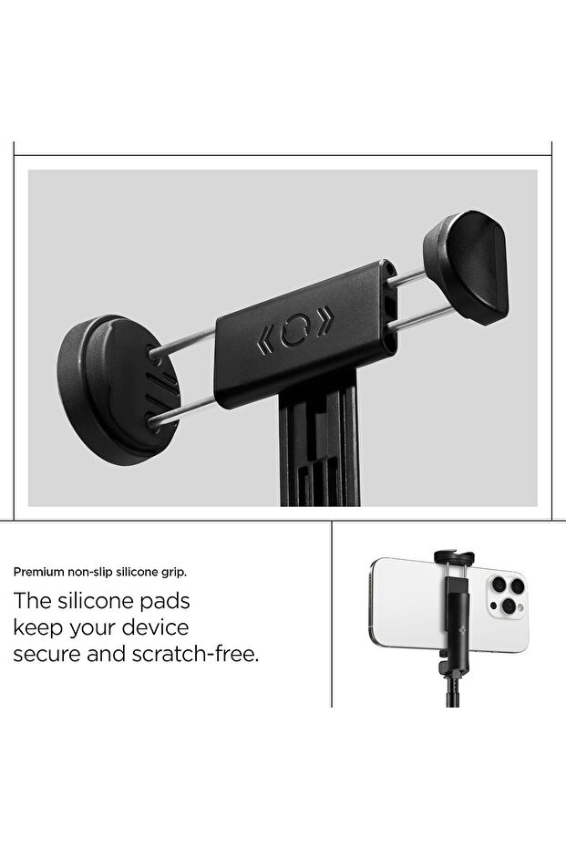 57" Automatic Selfie Stick Tripod Stand with Remote Vertical & Horizontal Rotatable - Black - 4